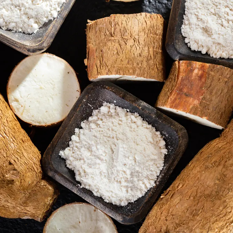 Cassava powder pellets chips